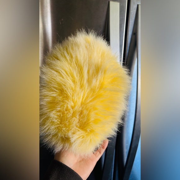 Yellow Fluffy Duck Plush Toy - Picture 3 of 4